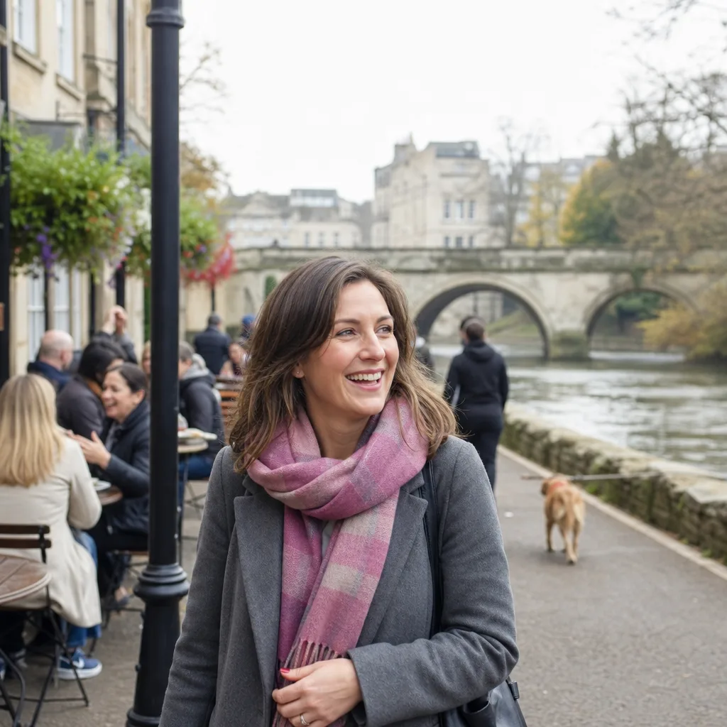 Two people meeting for coffee after connecting through a Wiltshire dating profile